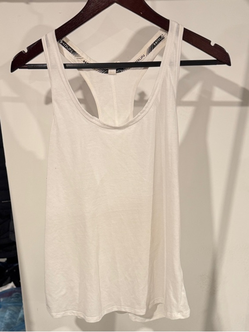 Under Armour White Racerback Tank Top